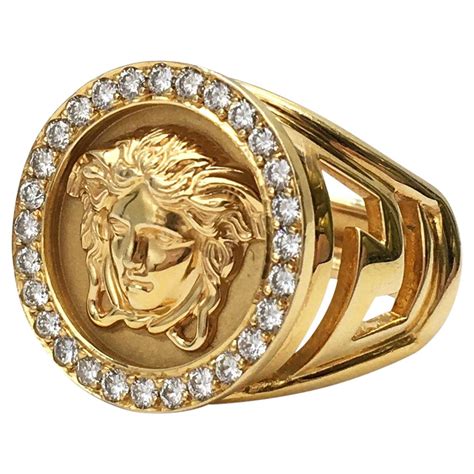 are versace rings real gold|versace 18k gold ring.